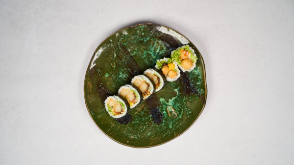 Futomaki Wegan Krewetki w Panko z Mango